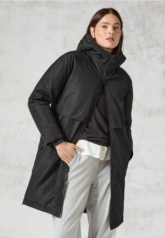 Gef�tterter Trenchcoat
