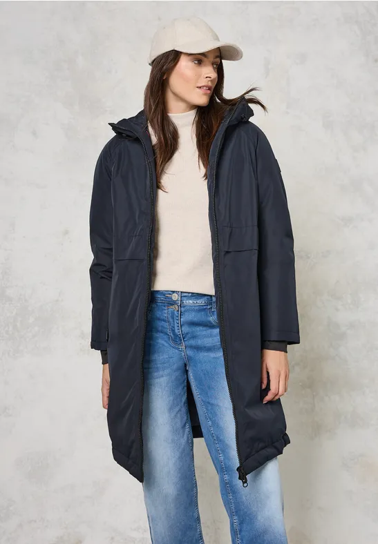 Gef�tterter Trenchcoat