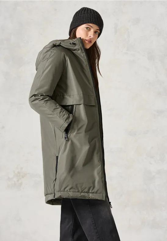Gef�tterter Trenchcoat