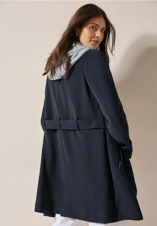 Trenchcoat mit Kapuze
