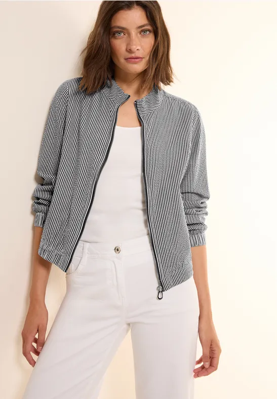 Kurze Seersucker Jacke