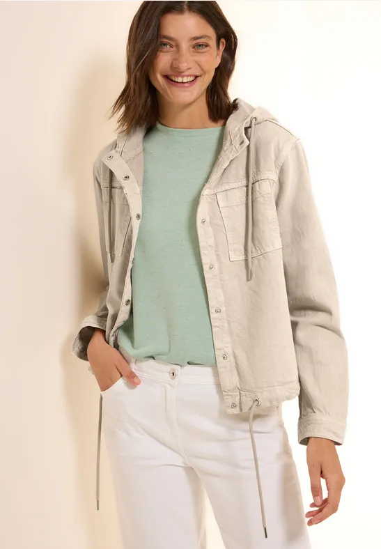 Overshirt mit Kapuze