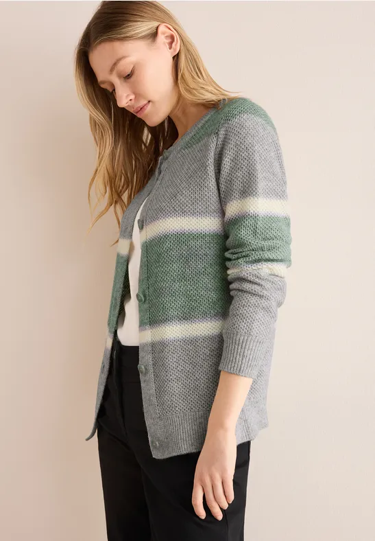 Gestreifter Cardigan