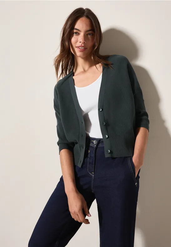 Cardigan mit Struktur