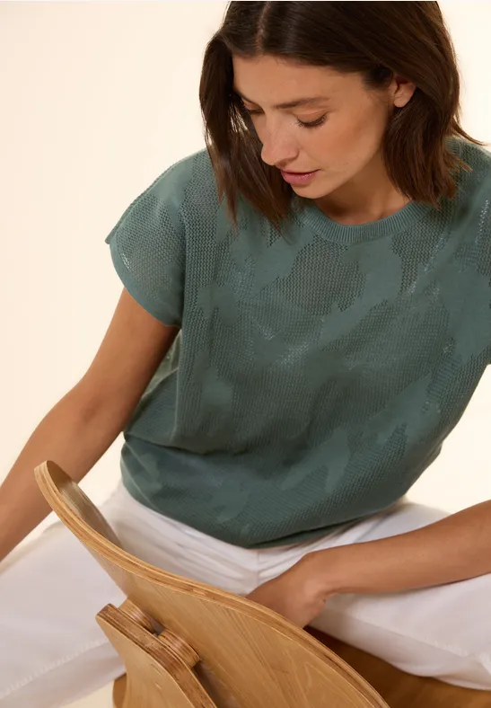 �rmelloser Strickpullover