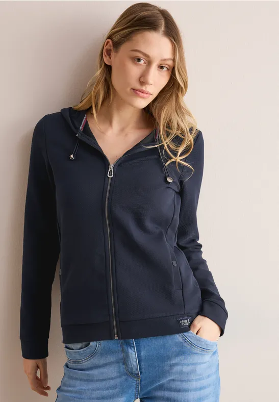 Twill Hoodie-Jacke