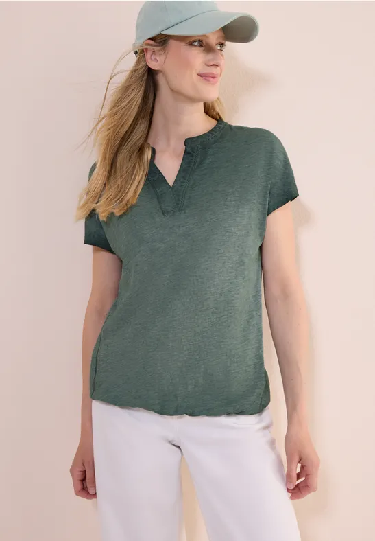 T-Shirt in Washed-Optik