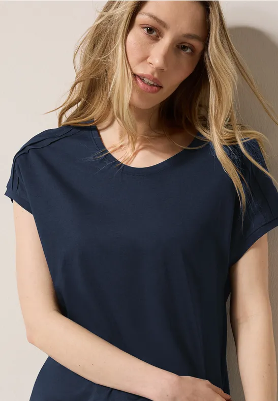 Shirt in Unifarbe