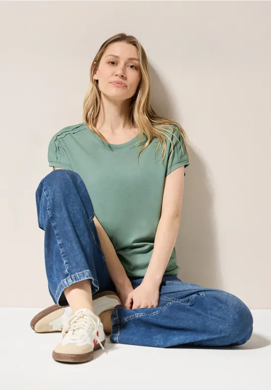 Shirt in Unifarbe
