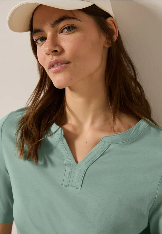 Shirt im Tunika-Look
