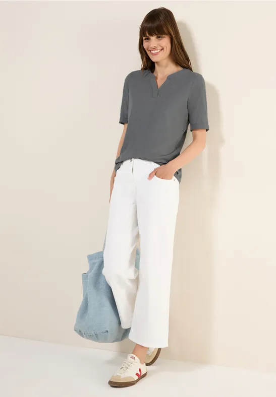 T-Shirt im Tunika-Look