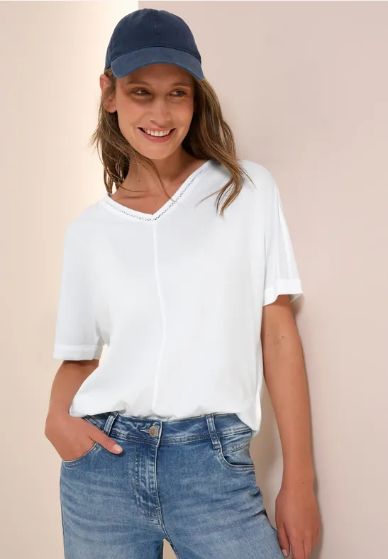 T-Shirt mit Zierdetail