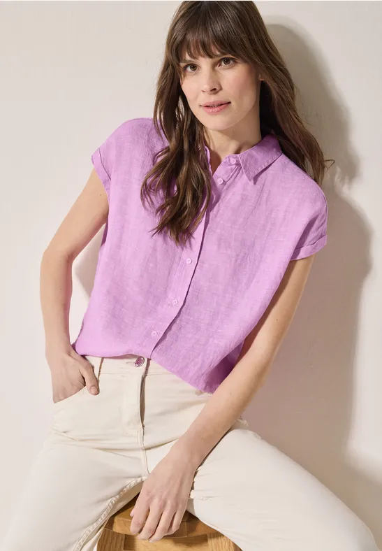 Chambray Leinenbluse