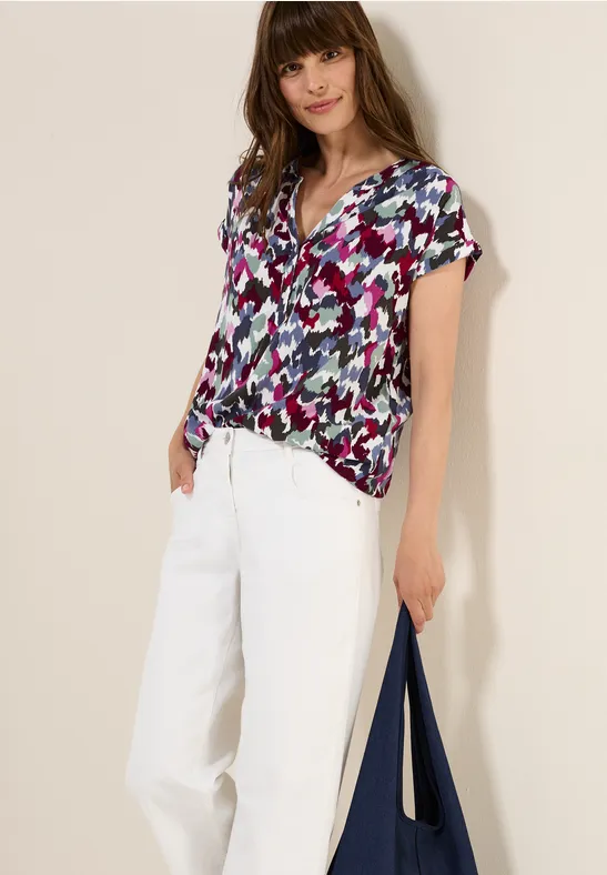 Gemusterte Bluse