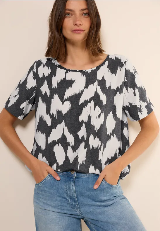 Gemusterte Bluse