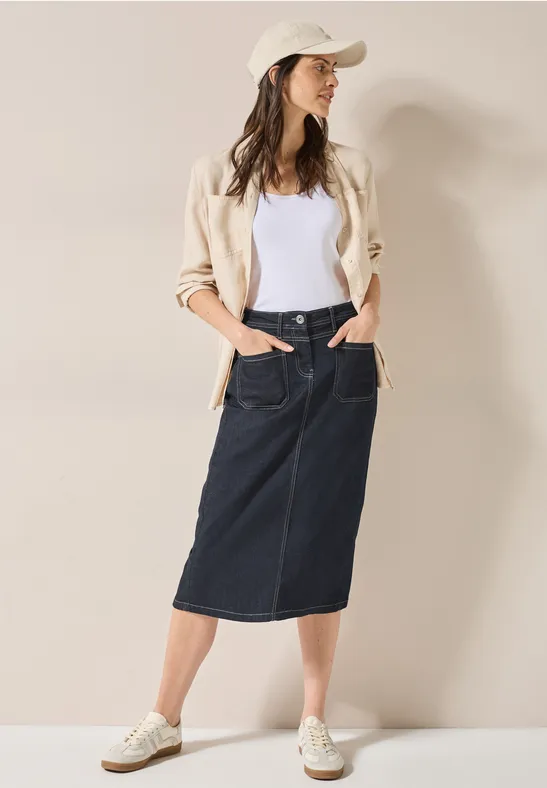 Midi Jeansrock