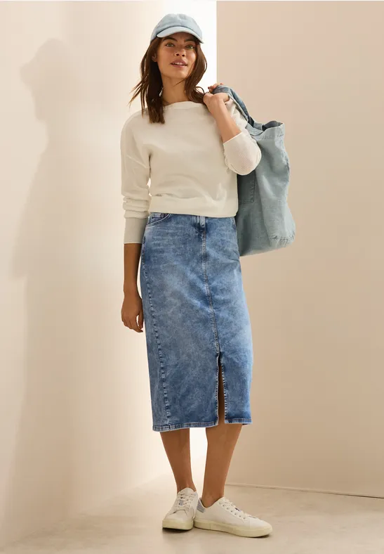 Maxi Jeansrock