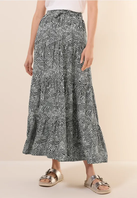 Print-Rock mit Volants