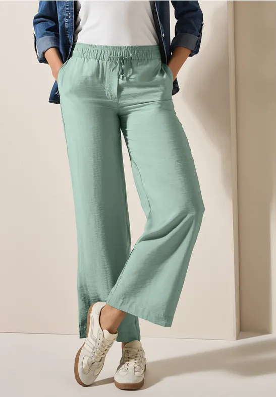 Wide Leg Strukturhose