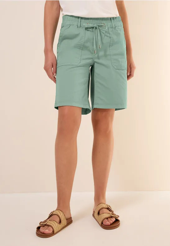 Twill Shorts im Washed-Look